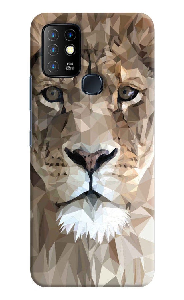 Lion Art Infinix Hot 10 Hard Case Back Cover by Casekaro