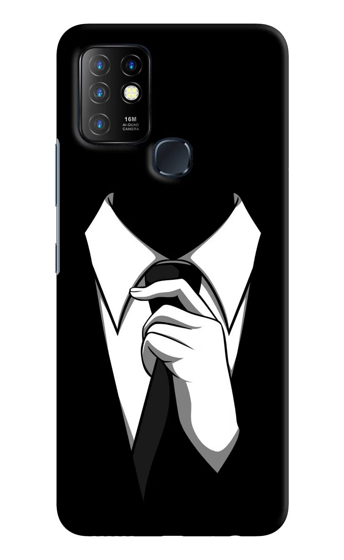 Black Tie Infinix Hot 10 Hard Case Back Cover by Casekaro
