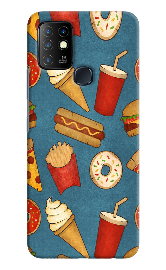 Foodie Infinix Hot 10 Hard Case Back Cover by Casekaro