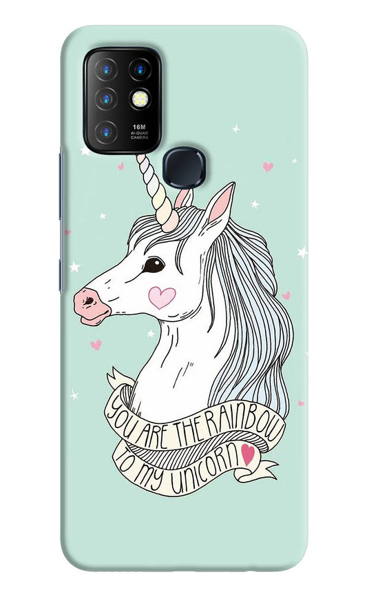 Unicorn Wallpaper Infinix Hot 10 Hard Case Back Cover by Casekaro