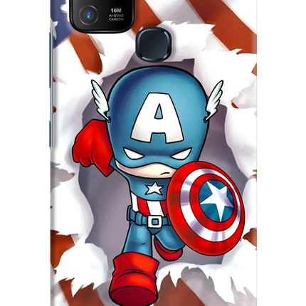 Captain America Infinix Hot 10 Hard Case Back Cover by Casekaro