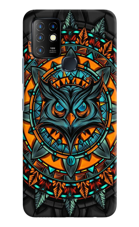 Angry Owl Art Infinix Hot 10 Back Cover