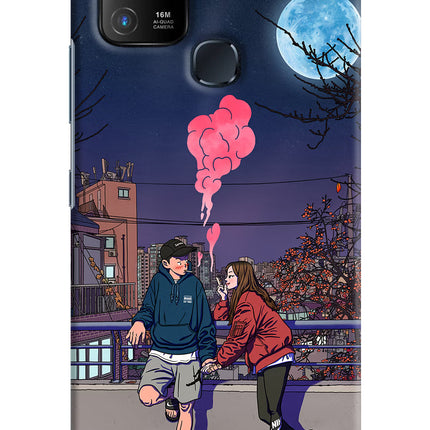 Chilling Couple Infinix Hot 10 Hard Case Back Cover by Casekaro