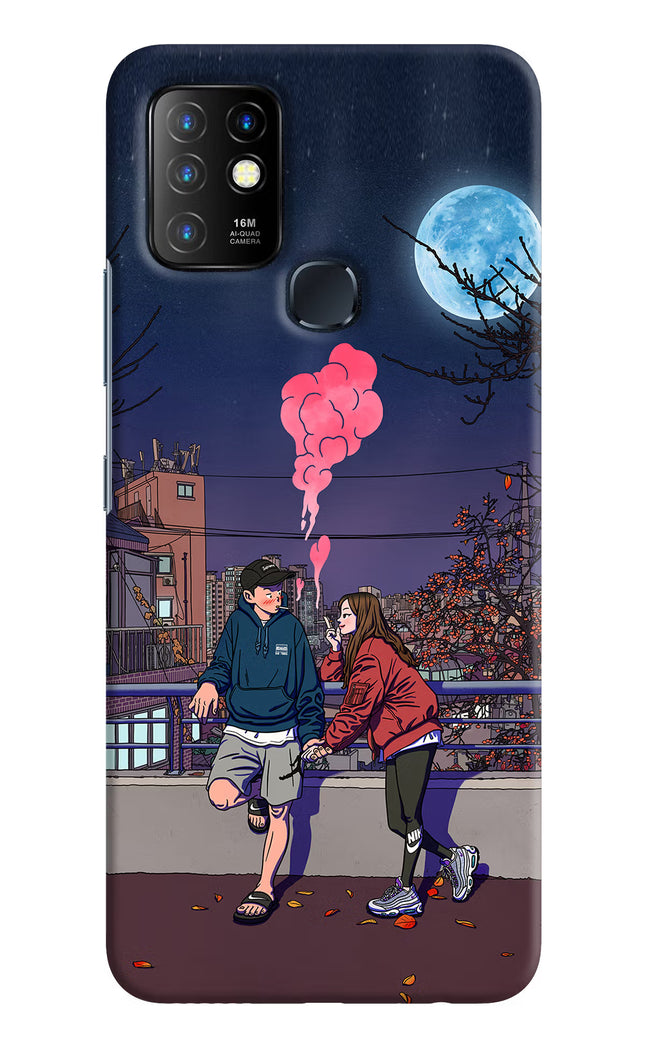 Chilling Couple Infinix Hot 10 Hard Case Back Cover by Casekaro