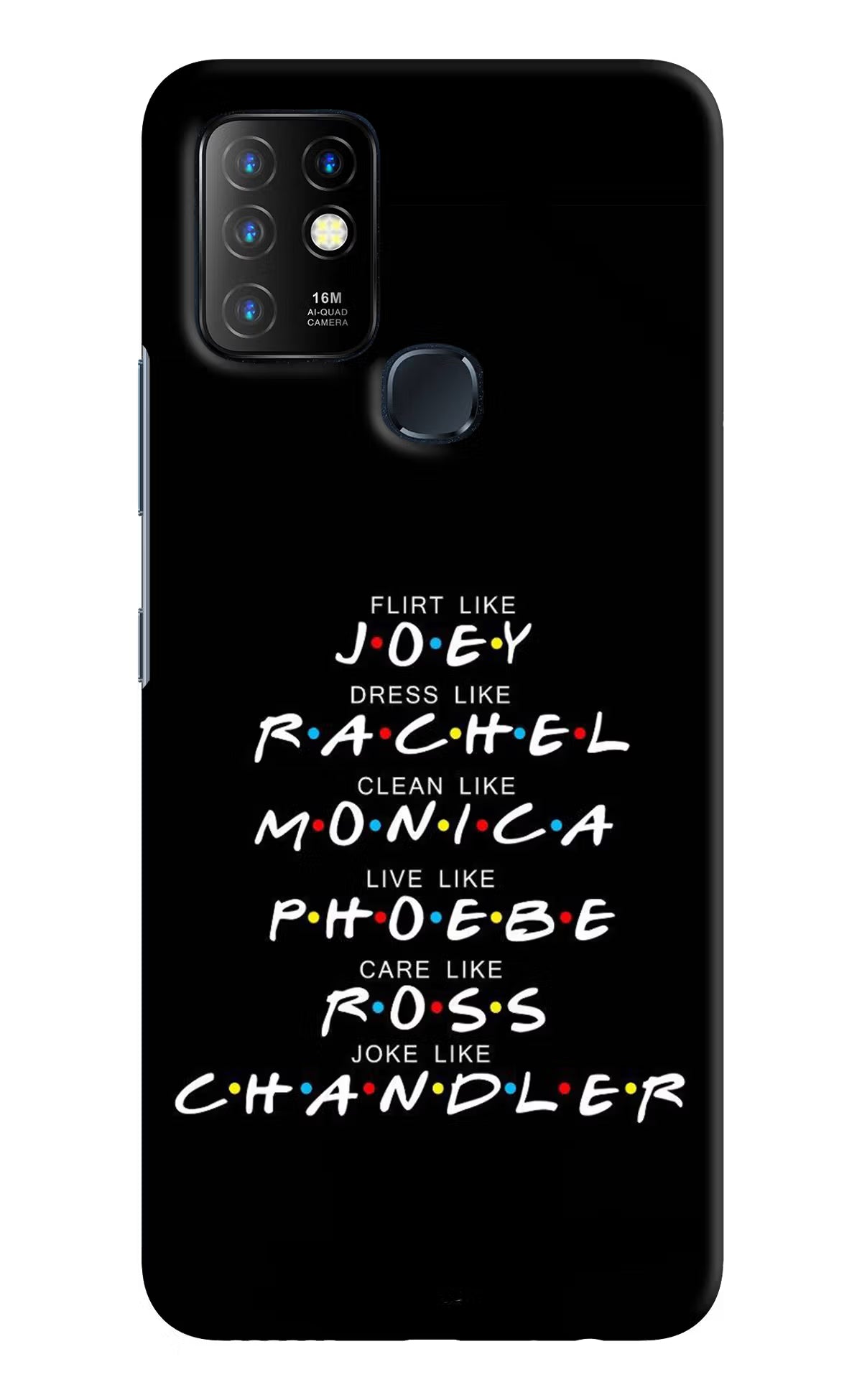 FRIENDS Character Infinix Hot 10 Hard Case Back Cover by Casekaro