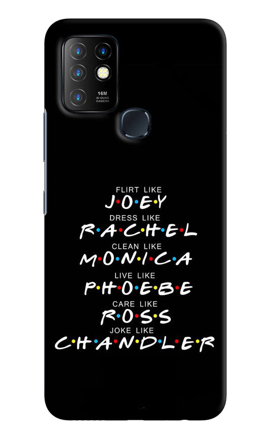 FRIENDS Character Infinix Hot 10 Hard Case Back Cover by Casekaro