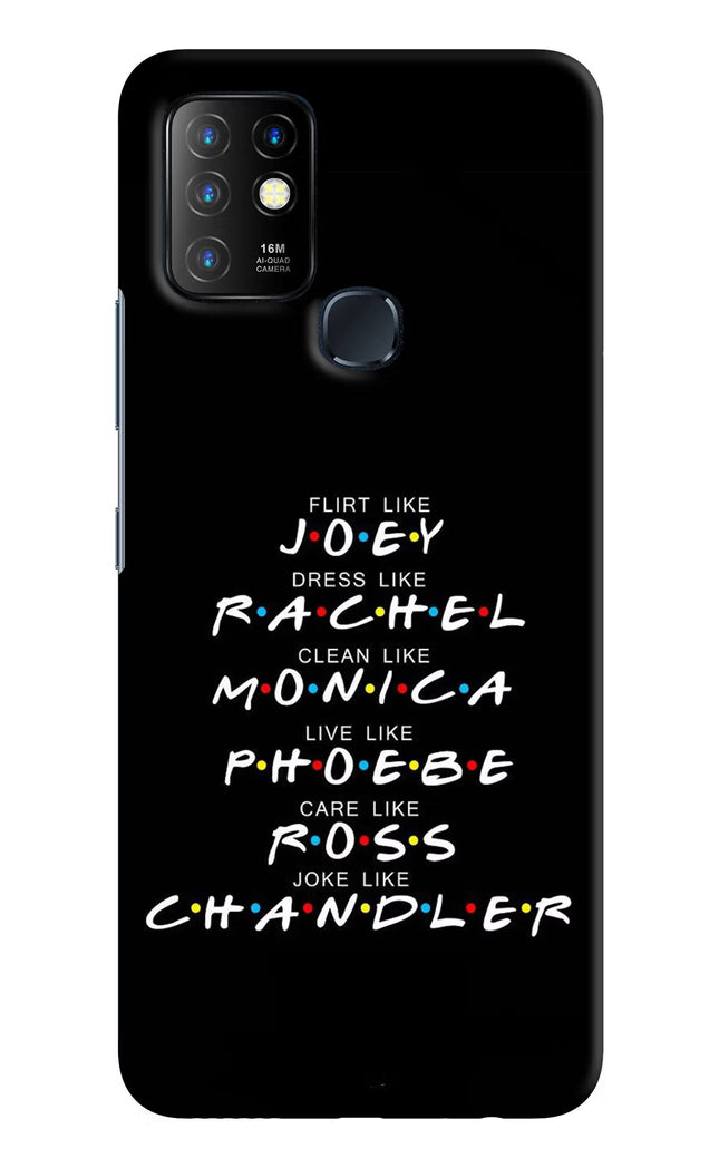 FRIENDS Character Infinix Hot 10 Hard Case Back Cover by Casekaro