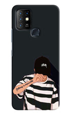 Aesthetic Boy Infinix Hot 10 Hard Case Back Cover by Casekaro