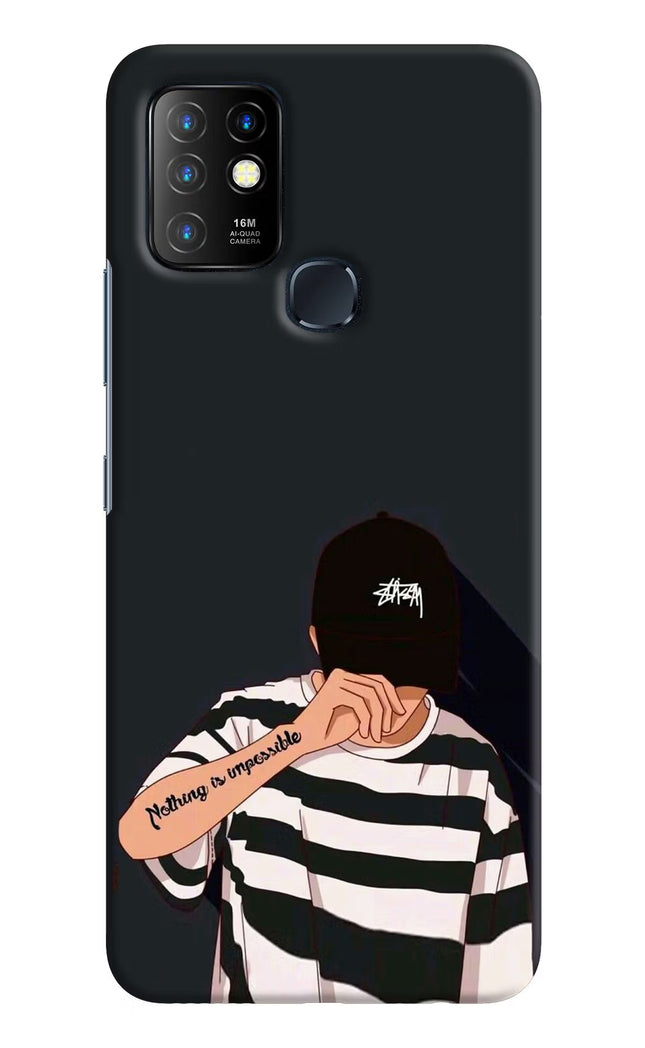Aesthetic Boy Infinix Hot 10 Hard Case Back Cover by Casekaro
