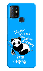 Keep Sleeping Infinix Hot 10 Hard Case Back Cover by Casekaro