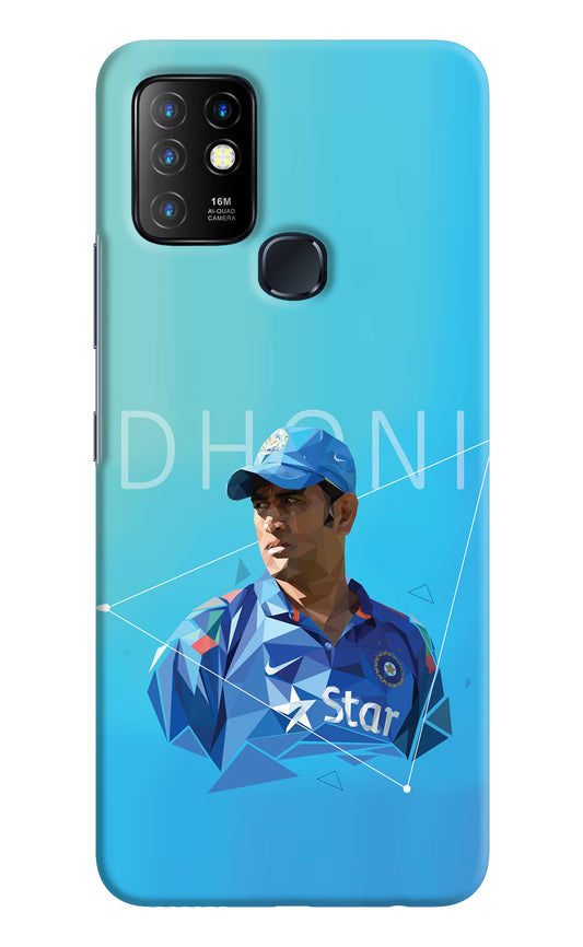 Dhoni Artwork Infinix Hot 10 Hard Case Back Cover by Casekaro