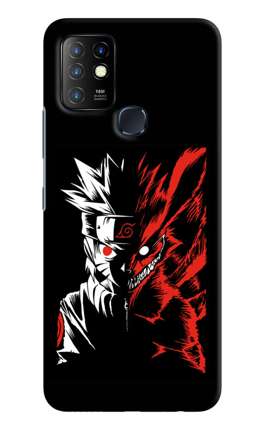 Naruto Two Face Infinix Hot 10 Hard Case Back Cover by Casekaro