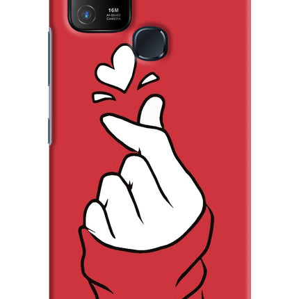 Korean Love Sign Infinix Hot 10 Hard Case Back Cover by Casekaro