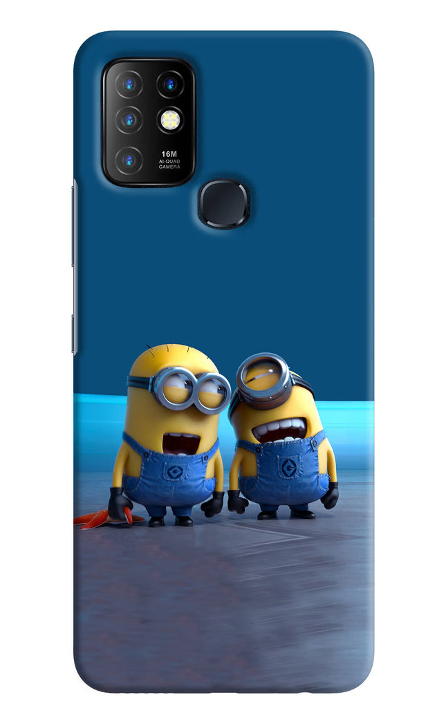 Minion Laughing Infinix Hot 10 Hard Case Back Cover by Casekaro