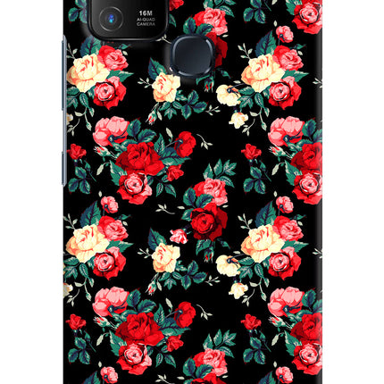 Rose Pattern Infinix Hot 10 Hard Case Back Cover by Casekaro