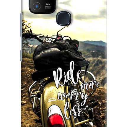 Ride More Worry Less Infinix Hot 10 Hard Case Back Cover by Casekaro
