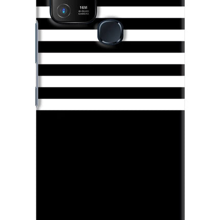 Black and White Print Infinix Hot 10 Hard Case Back Cover by Casekaro