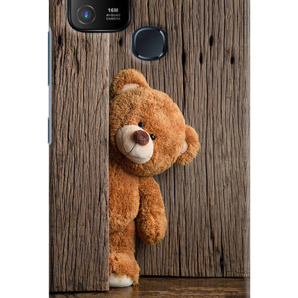 Teddy Wooden Infinix Hot 10 Hard Case Back Cover by Casekaro