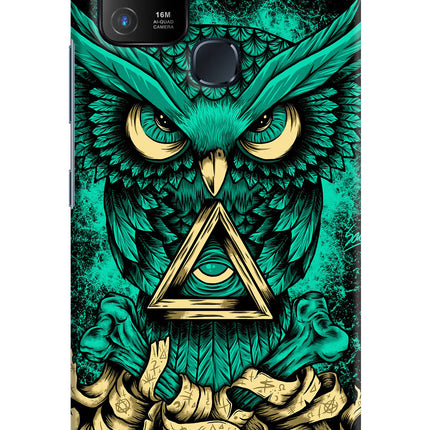 Green Owl Infinix Hot 10 Hard Case Back Cover by Casekaro