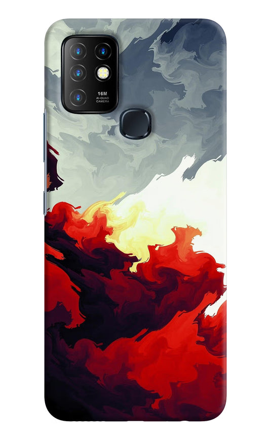 Fire Cloud Infinix Hot 10 Hard Case Back Cover by Casekaro