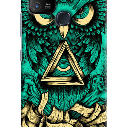 Green Owl Infinix Hot 10 Hard Case Back Cover by Casekaro