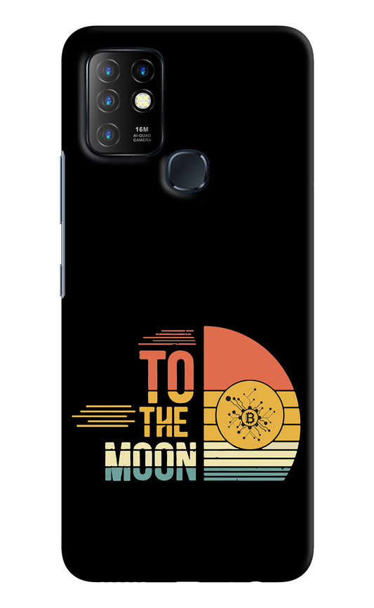 To the Moon Infinix Hot 10 Hard Case Back Cover by Casekaro