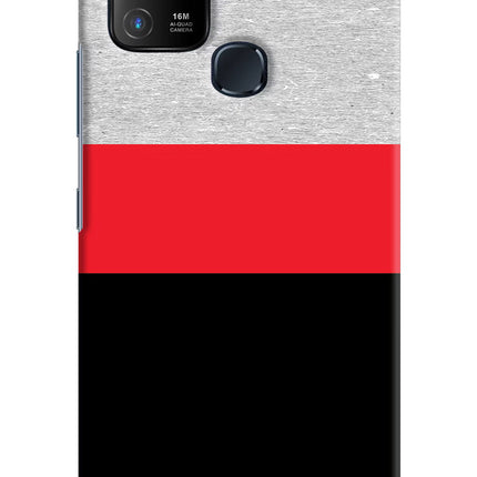Tri Color Pattern Infinix Hot 10 Hard Case Back Cover by Casekaro