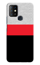Tri Color Pattern Infinix Hot 10 Hard Case Back Cover by Casekaro