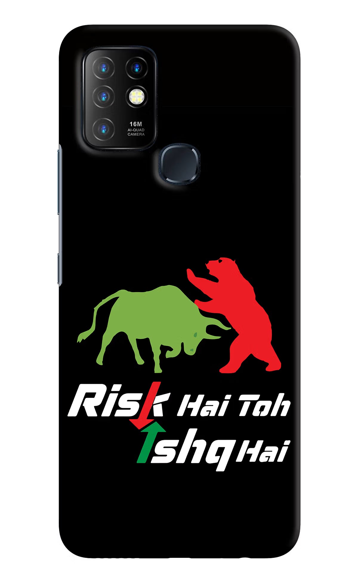Risk Hai Toh Ishq Hai Infinix Hot 10 Hard Case Back Cover by Casekaro