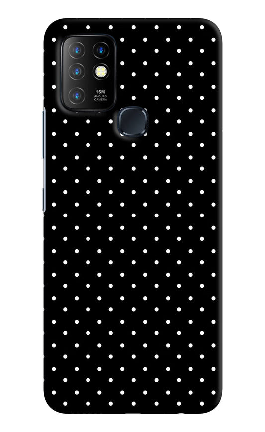White Dots Infinix Hot 10 Hard Case Back Cover by Casekaro