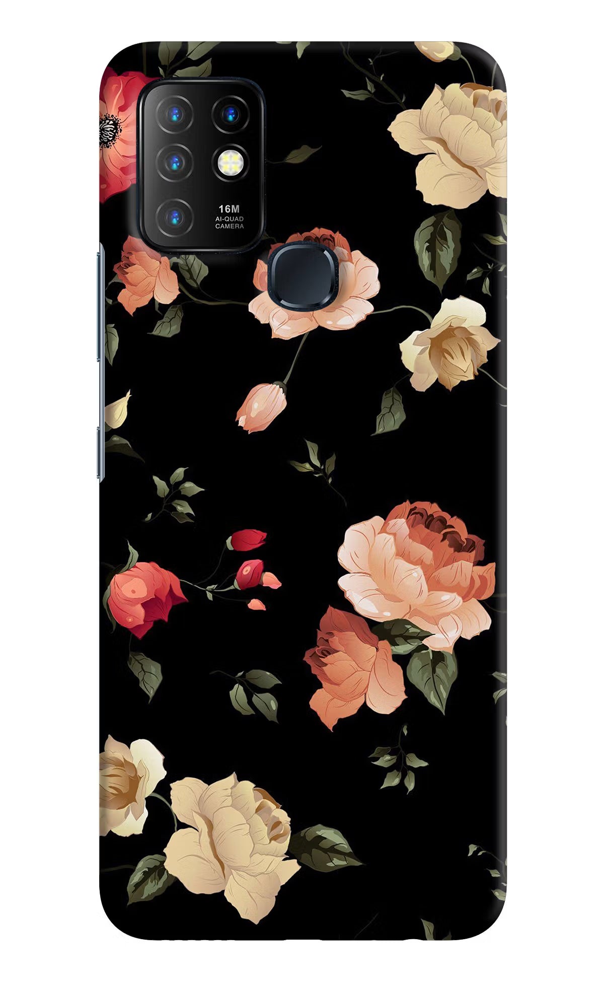 Flowers Infinix Hot 10 Hard Case Back Cover by Casekaro
