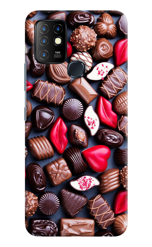 Chocolates Infinix Hot 10 Hard Case Back Cover by Casekaro