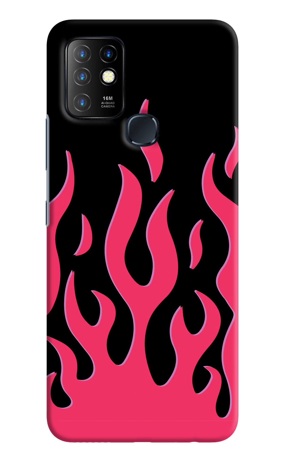 Fire Flames Infinix Hot 10 Hard Case Back Cover by Casekaro