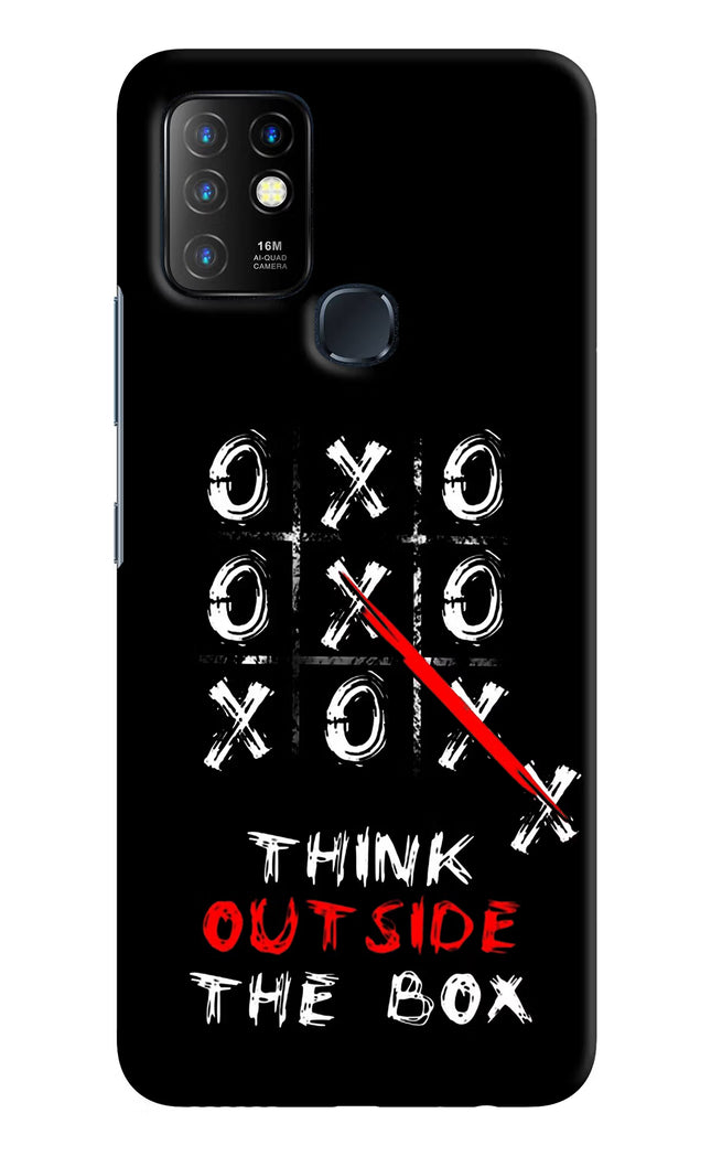 Think out of the BOX Infinix Hot 10 Hard Case Back Cover by Casekaro