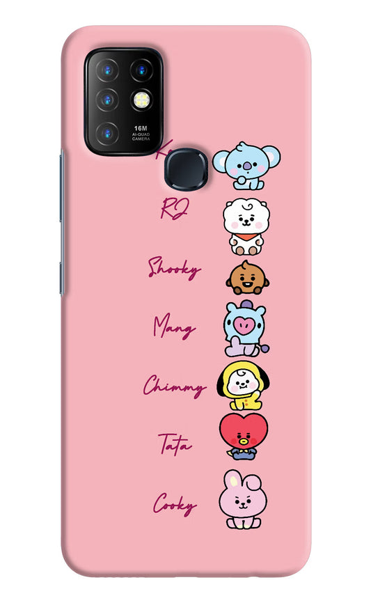 BTS names Infinix Hot 10 Hard Case Back Cover by Casekaro