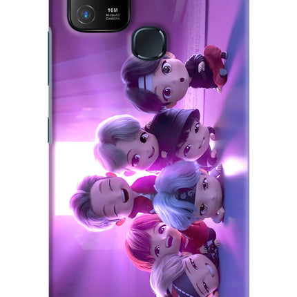 BTS Chibi Infinix Hot 10 Hard Case Back Cover by Casekaro
