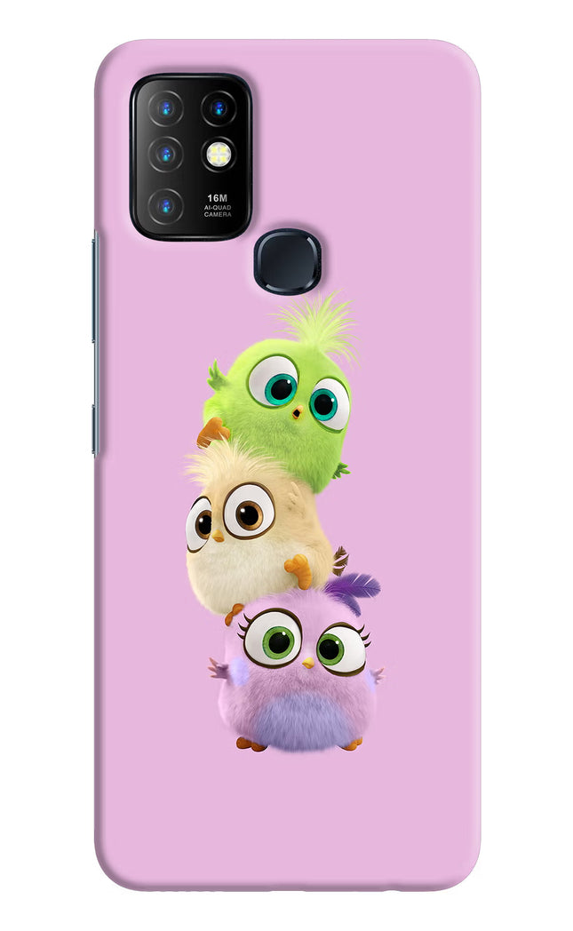 Cute Little Birds Infinix Hot 10 Hard Case Back Cover by Casekaro