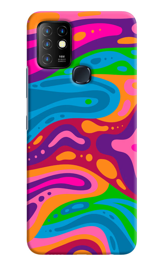 Trippy Pattern Infinix Hot 10 Hard Case Back Cover by Casekaro