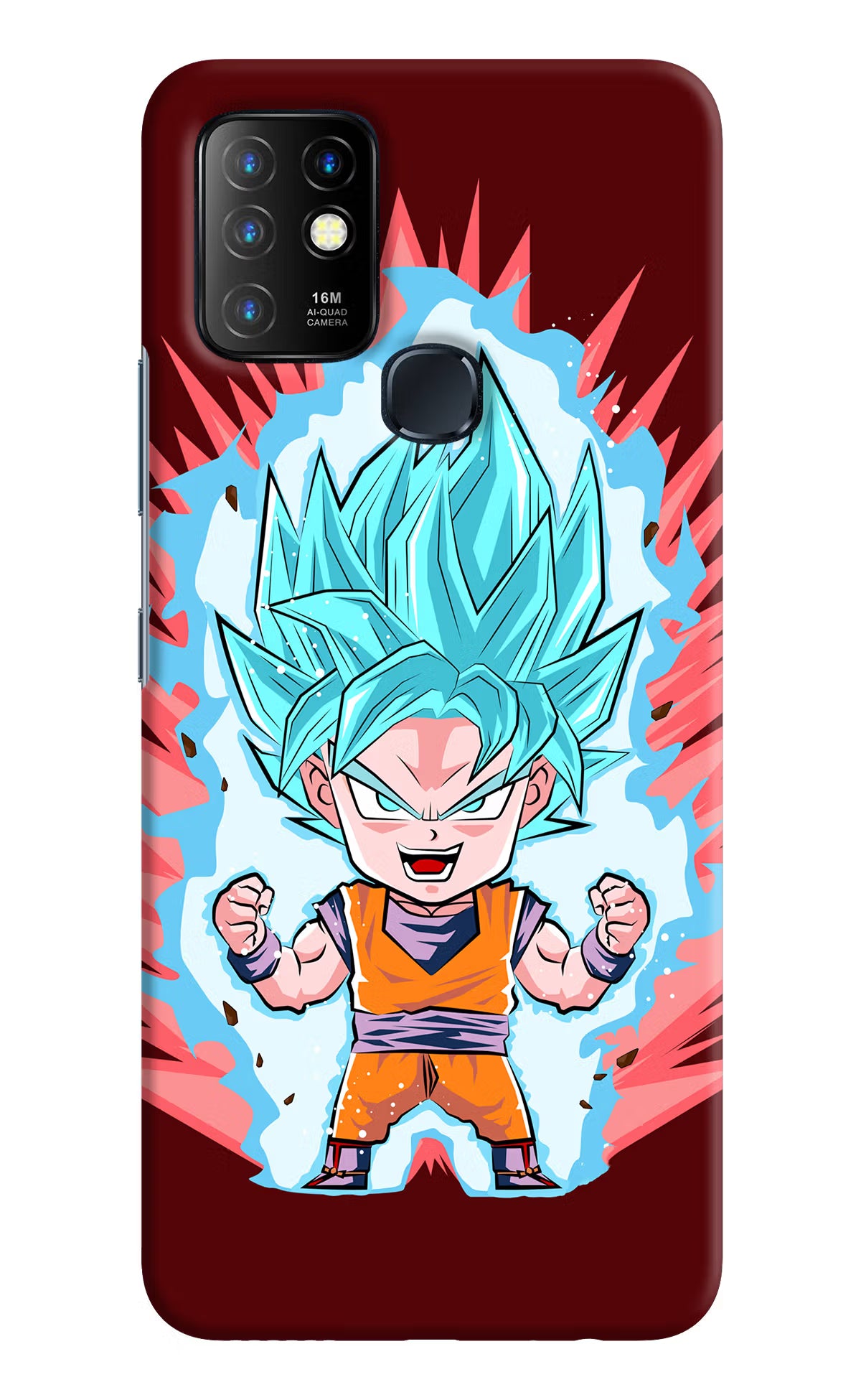 Goku Little Infinix Hot 10 Hard Case Back Cover by Casekaro