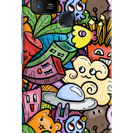 Veggie Doodle Infinix Hot 10 Hard Case Back Cover by Casekaro