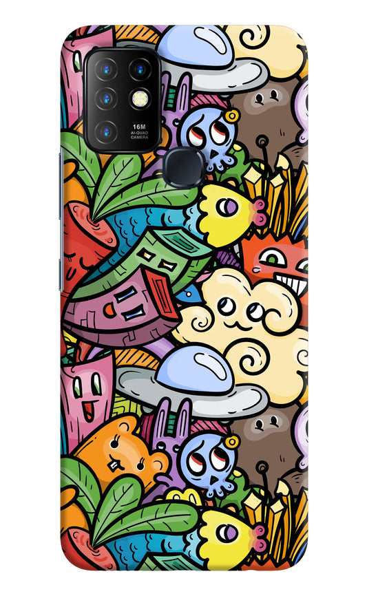 Veggie Doodle Infinix Hot 10 Hard Case Back Cover by Casekaro