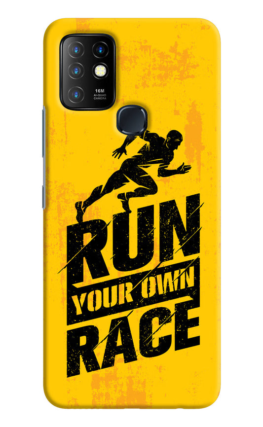 Run Your Own Race Infinix Hot 10 Hard Case Back Cover by Casekaro