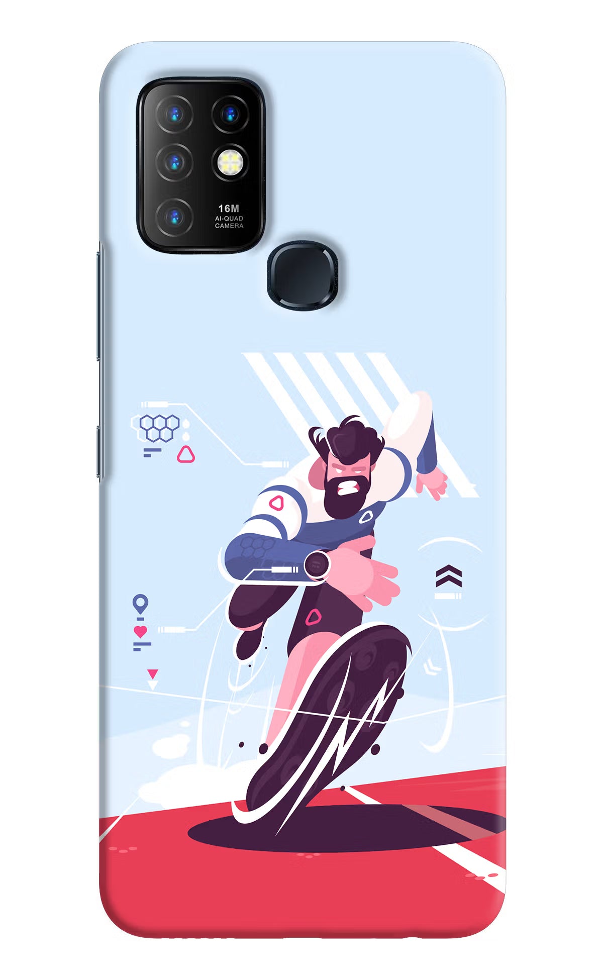 Run Pro Infinix Hot 10 Hard Case Back Cover by Casekaro