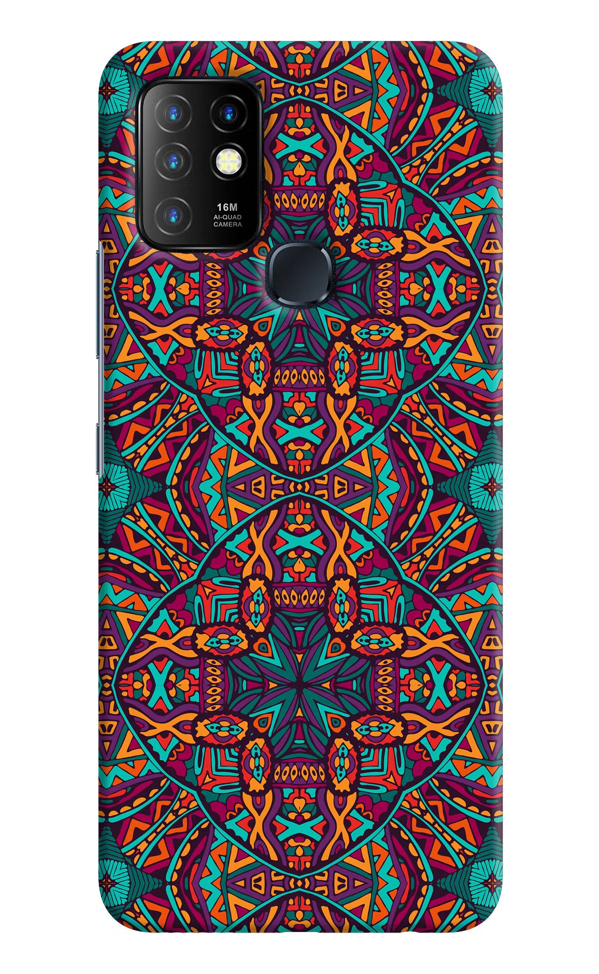Colour Mandala Infinix Hot 10 Hard Case Back Cover by Casekaro