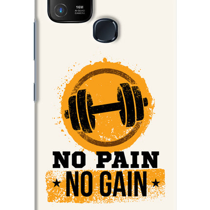 No Pain No Gain Infinix Hot 10 Hard Case Back Cover by Casekaro