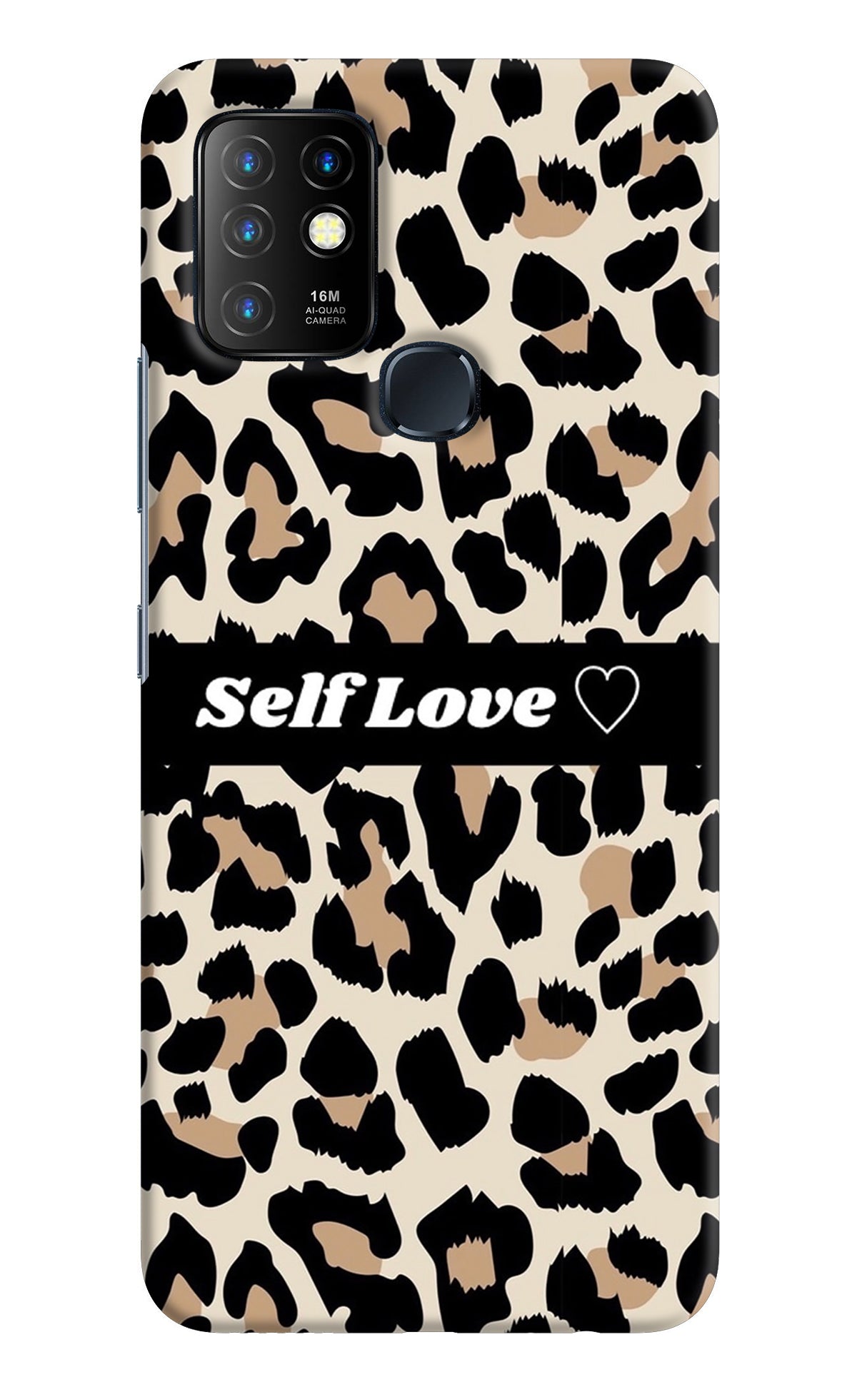 Leopard Print Self Love Infinix Hot 10 Back Cover