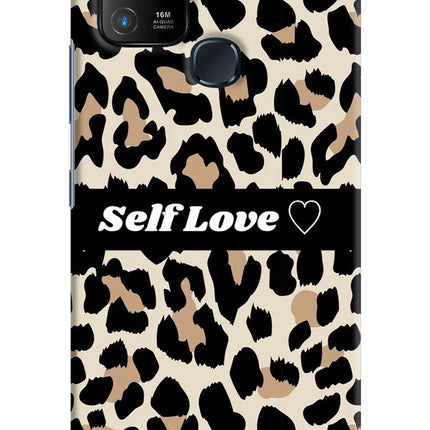 Leopard Print Self Love Infinix Hot 10 Hard Case Back Cover by Casekaro