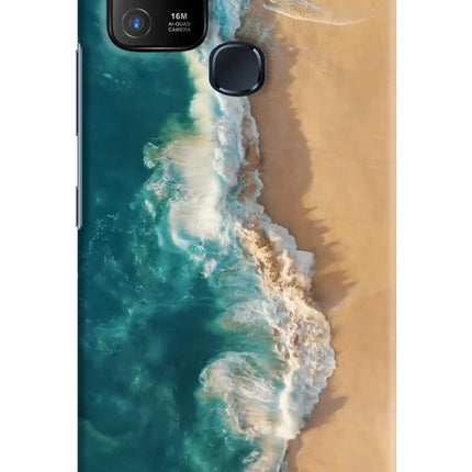 Ocean Beach Infinix Hot 10 Hard Case Back Cover by Casekaro