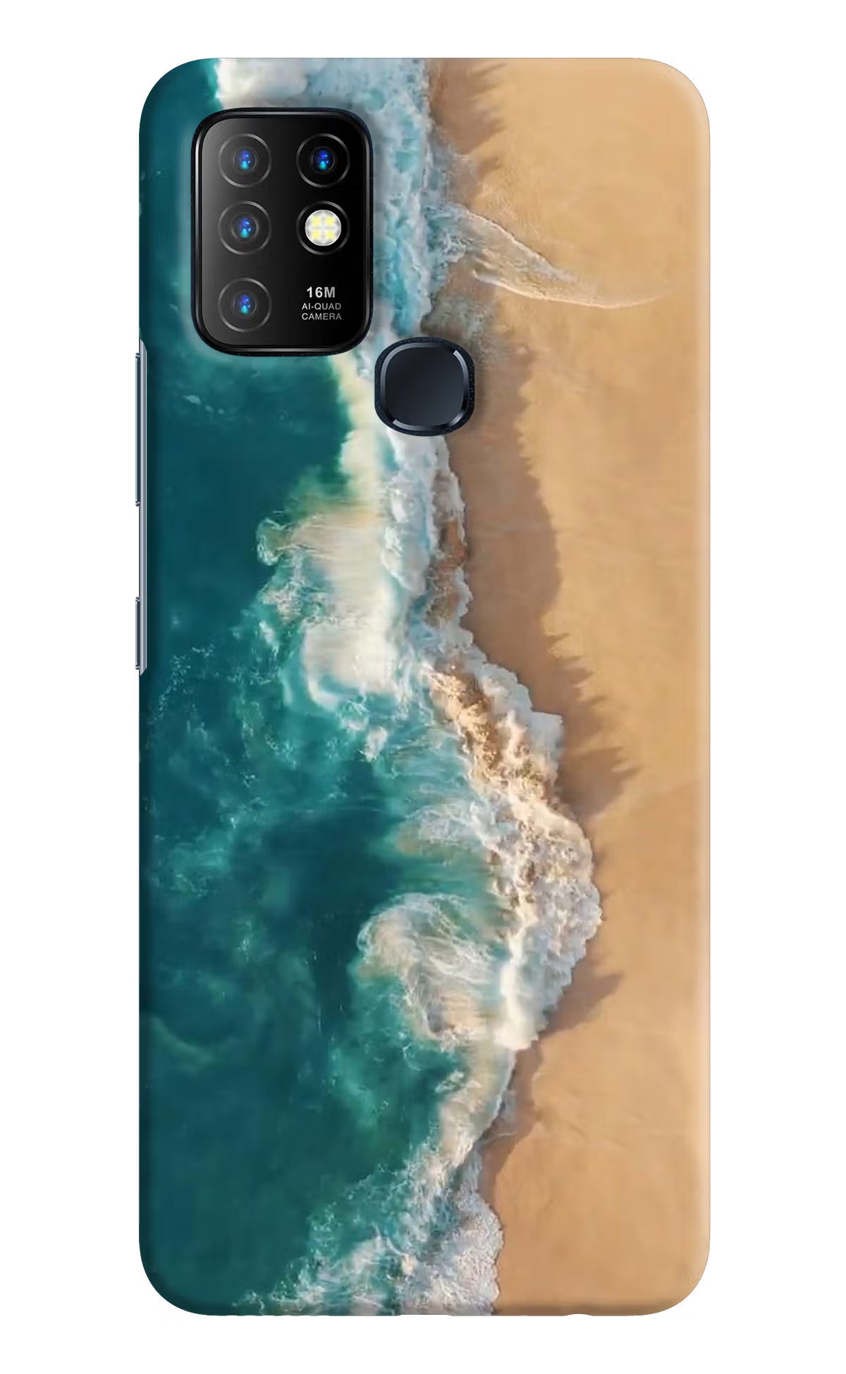 Ocean Beach Infinix Hot 10 Hard Case Back Cover by Casekaro