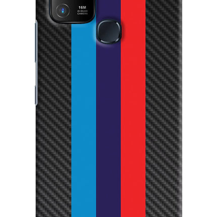 BMW Stripes Pattern Infinix Hot 10 Hard Case Back Cover by Casekaro